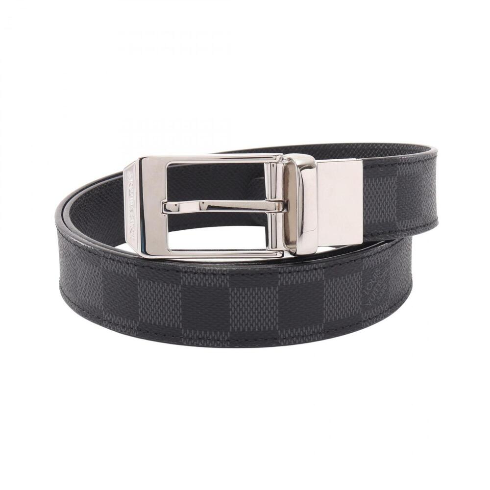 Louis Vuitton Ceinture Seattle Damier Graphite Reversible Belt for Men, Black...